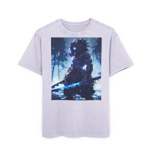 Dark Samurai Graphic Tee — Neon Blade Anime Shirt - Image 17