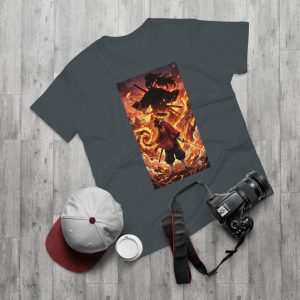 Fire Samurai Graphic T-Shirt – Anime - Image 27