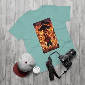 Fire Samurai Graphic T-Shirt – Anime - Image 15