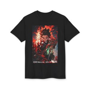 Demon Slayer Anime T-Shirt — Fiery Tanjiro Illustration - Image 5