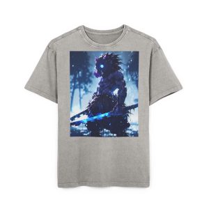 Dark Samurai Graphic Tee — Neon Blade Anime Shirt - Image 13