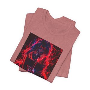 Graphic Tee — Dark Neon Anime Horror Design - Image 7
