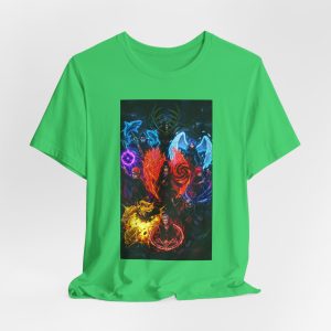 Elemental Spirits Graphic Tee — Colorful Fantasy Fire Water Air Earth T-Shirt - Image 24