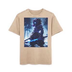 Dark Samurai Graphic Tee — Neon Blade Anime Shirt - Image 5