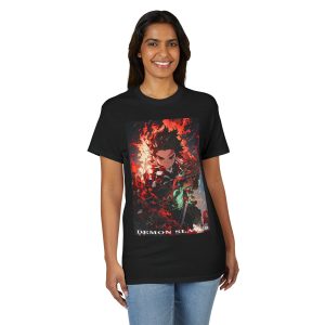 Demon Slayer Anime T-Shirt — Fiery Tanjiro Illustration - Image 8