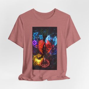 Elemental Spirits Graphic Tee — Colorful Fantasy Fire Water Air Earth T-Shirt - Image 12