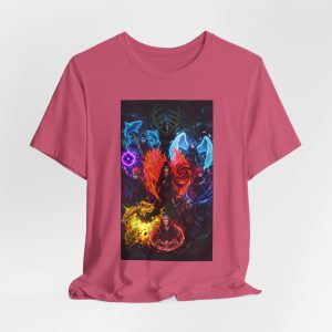 Elemental Spirits Graphic Tee — Colorful Fantasy Fire Water Air Earth T-Shirt - Image 32