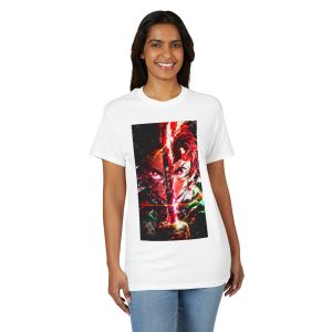 Anime Demon Slayer T-Shirt — Fiery Katana Split-Face Design - Image 8