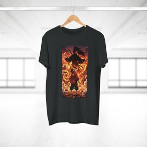 Fire Samurai Graphic T-Shirt – Anime - Image 4