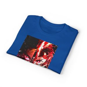 Anime Demon Slayer T-Shirt — Fiery Katana Split-Face Design - Image 23