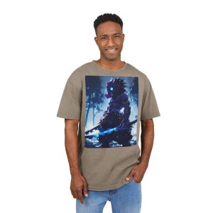 Dark Samurai Graphic Tee — Neon Blade Anime Shirt - Image 11