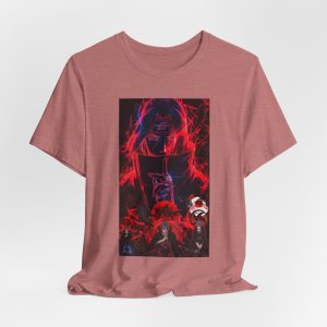 Graphic Tee — Dark Neon Anime Horror Design - Image 8