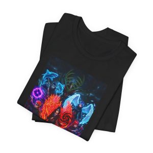 Elemental Spirits Graphic Tee — Colorful Fantasy Fire Water Air Earth T-Shirt - Image 4