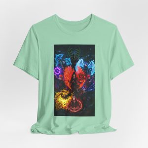 Elemental Spirits Graphic Tee — Colorful Fantasy Fire Water Air Earth T-Shirt - Image 28