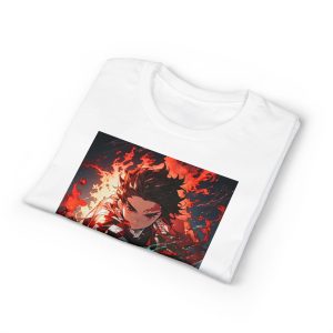 Demon Slayer Anime T-Shirt — Fiery Tanjiro Illustration - Image 3