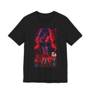 Graphic Tee — Dark Neon Anime Horror Design - Image 9