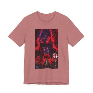 Graphic Tee — Dark Neon Anime Horror Design - Image 5