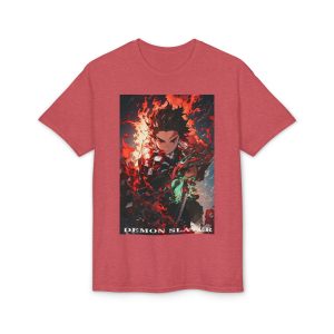 Demon Slayer Anime T-Shirt — Fiery Tanjiro Illustration - Image 25