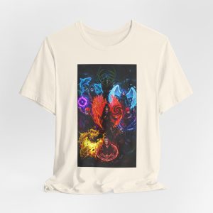 Elemental Spirits Graphic Tee — Colorful Fantasy Fire Water Air Earth T-Shirt - Image 16