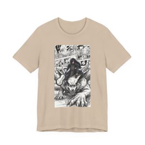 Wolf Rider Manga T‑Shirt – Dark Fantasy Graphic Tee - Image 21