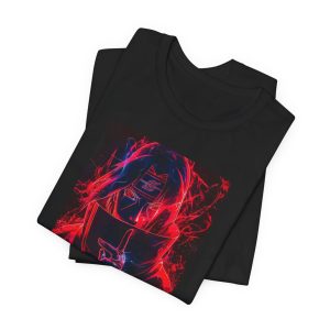 Graphic Tee — Dark Neon Anime Horror Design - Image 11