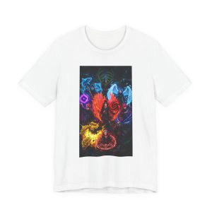 Elemental Spirits Graphic Tee — Colorful Fantasy Fire Water Air Earth T-Shirt - Image 5