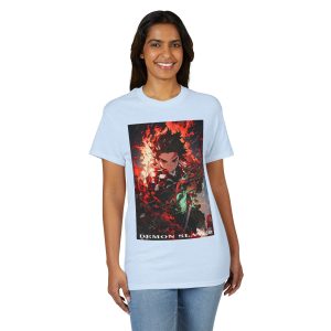 Demon Slayer Anime T-Shirt — Fiery Tanjiro Illustration - Image 24