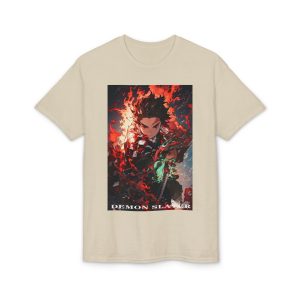 Demon Slayer Anime T-Shirt — Fiery Tanjiro Illustration - Image 9