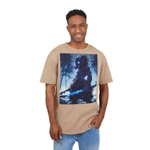 Dark Samurai Graphic Tee — Neon Blade Anime Shirt - Image 7
