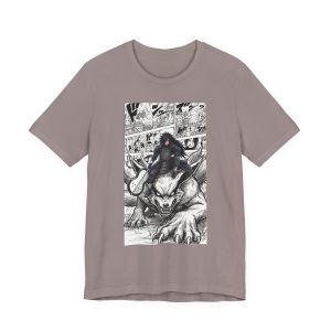 Wolf Rider Manga T‑Shirt – Dark Fantasy Graphic Tee - Image 13