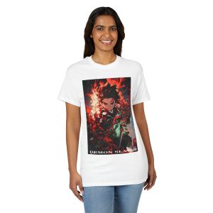 Demon Slayer Anime T-Shirt — Fiery Tanjiro Illustration - Image 4